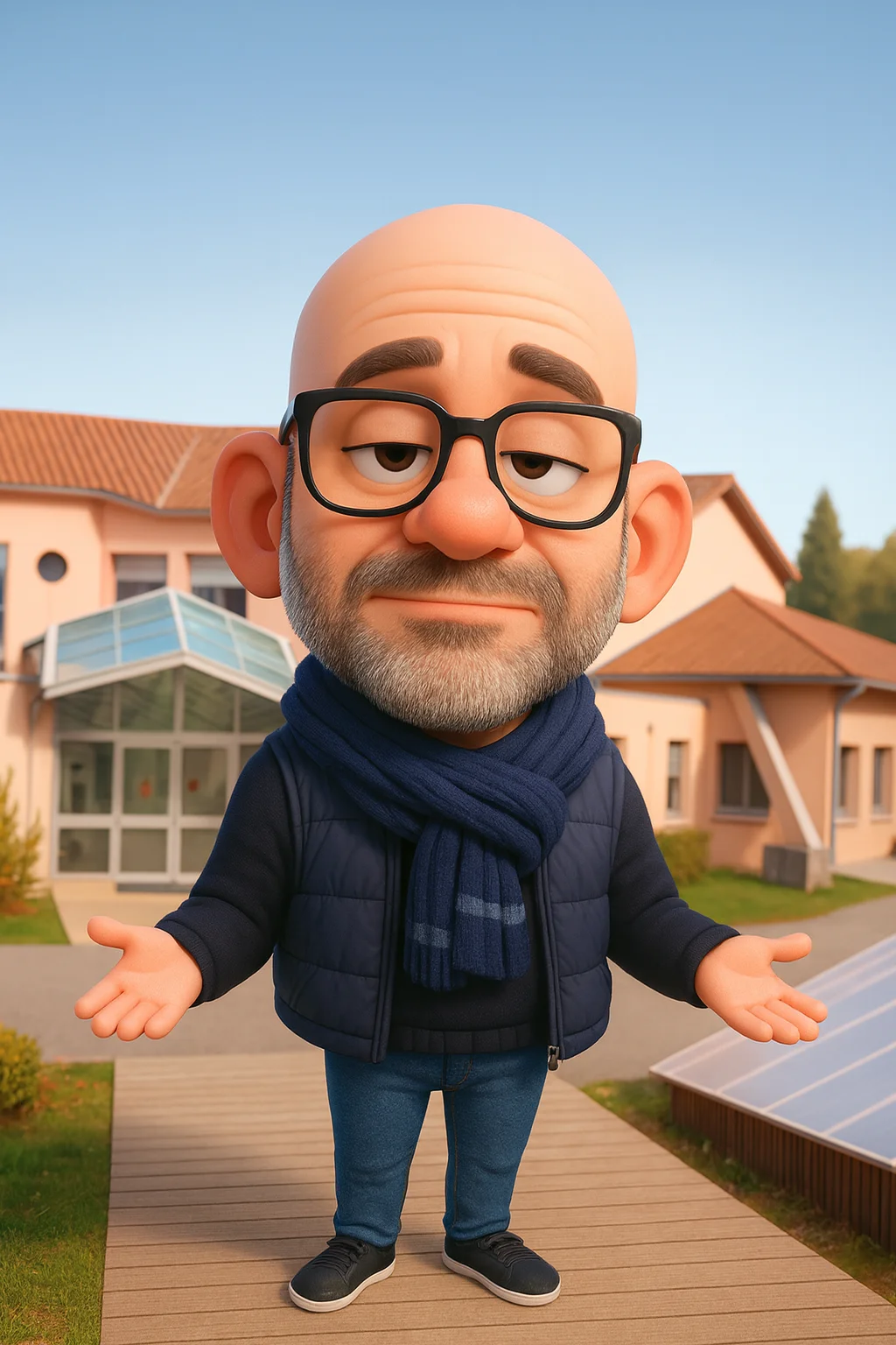 Eric devant l'école - Projet V2