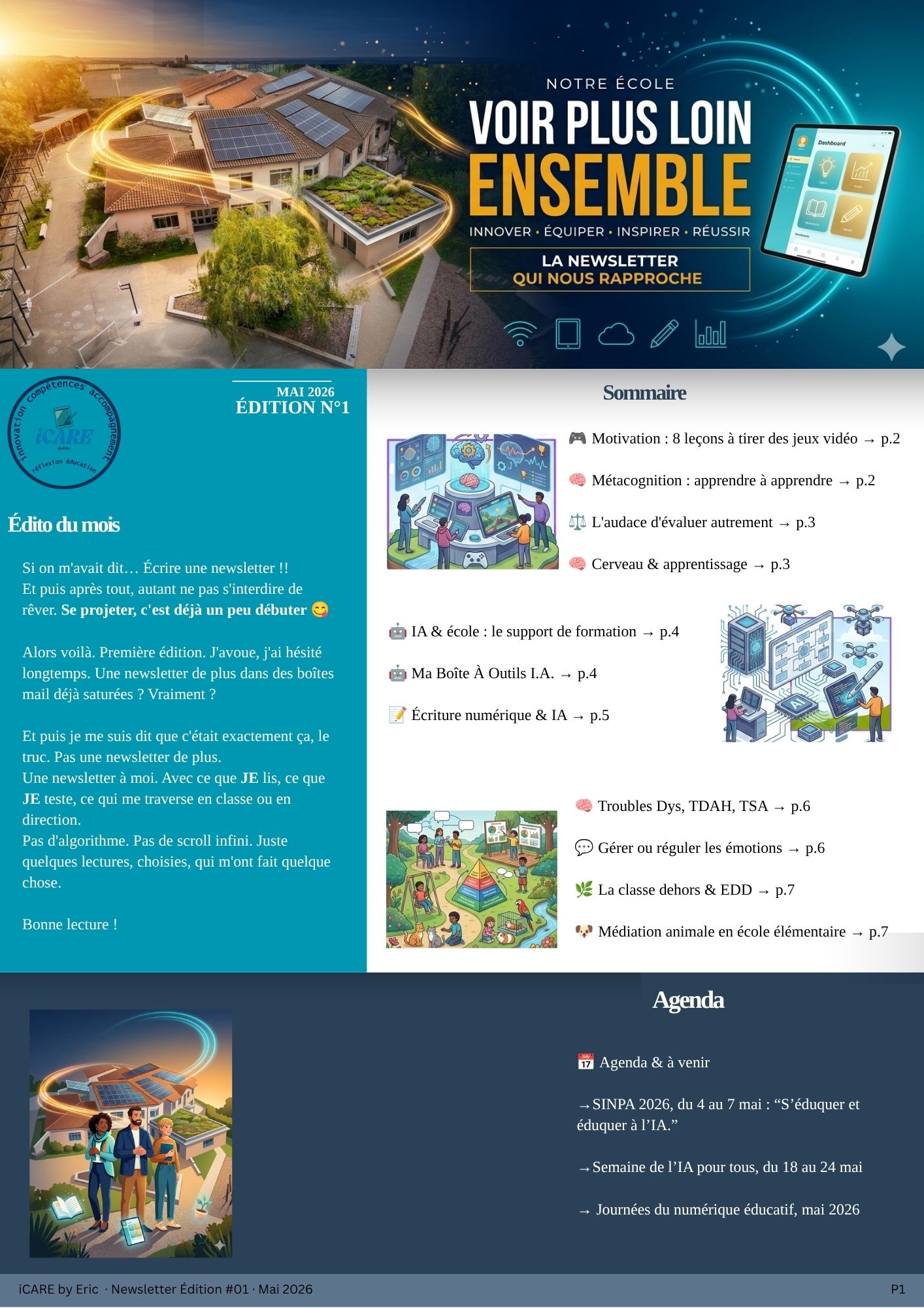 Newsletter iCARE édition 1 — page 1
