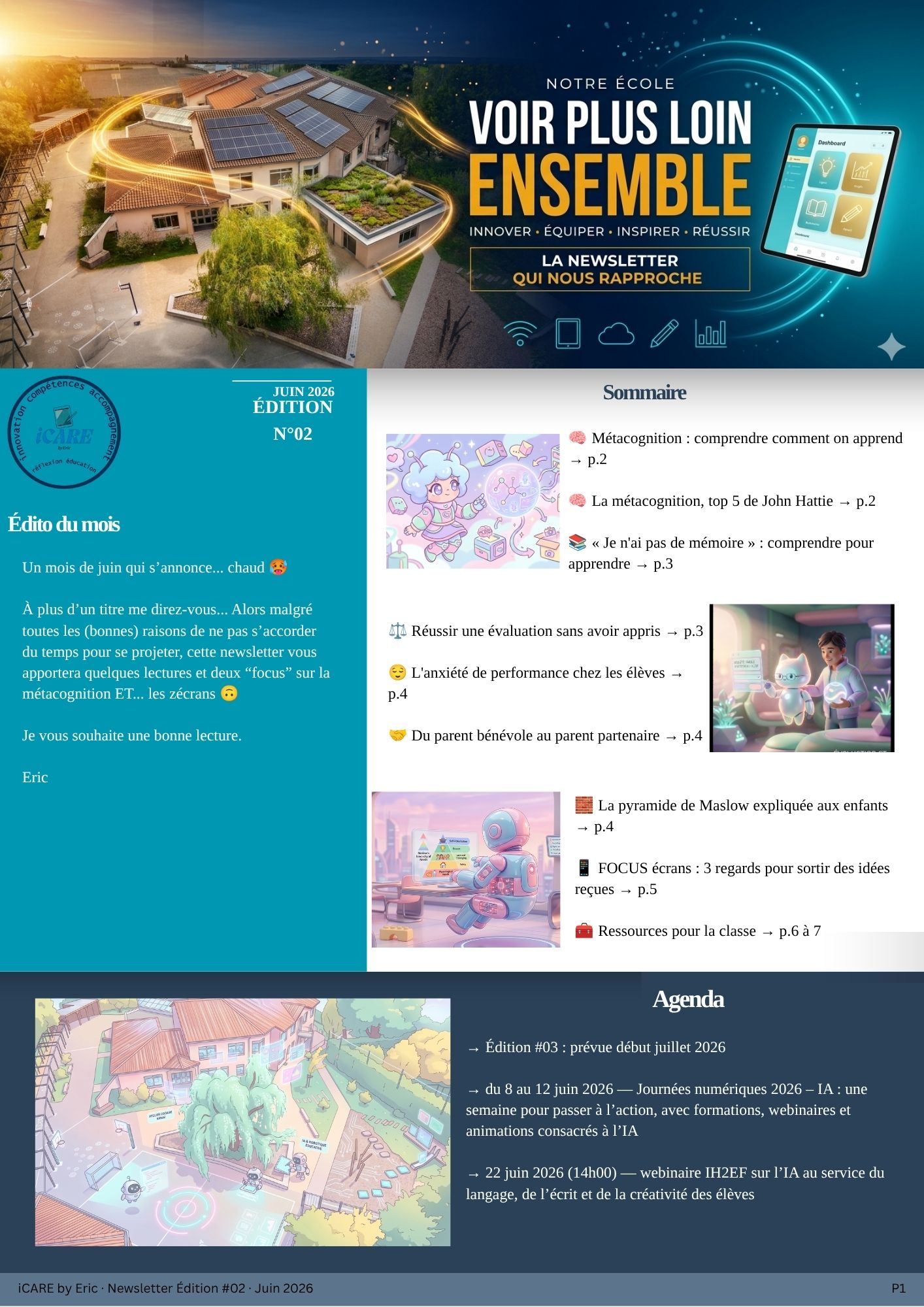 Newsletter iCARE édition 2 — page 1
